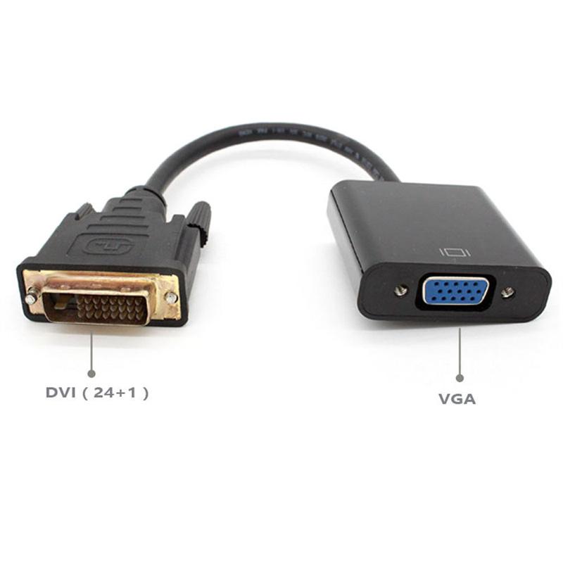 DVI VGA Adapter DVI 24+1 Male to VGA Female Monitor Converter adapter Cable 3