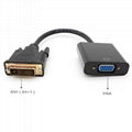 DVI VGA Adapter DVI 24+1 Male to VGA Female Monitor Converter adapter Cable 3