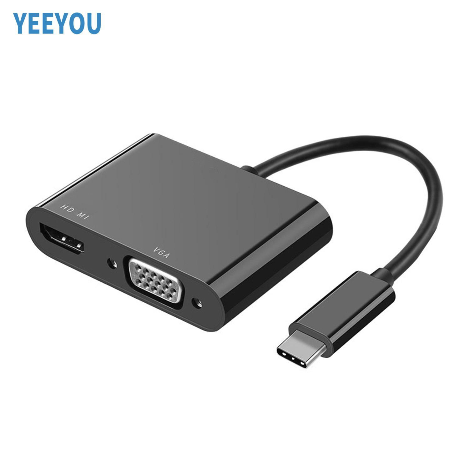 Type-c to HDMI VGA Adapter For laptop Converter adapter 