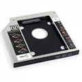 aluminium 9.0/9.5/12.7mm 2.5inch 2nd Hard Drive Disk Caddy SATA3.0 SSD Bracket a 4