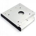 aluminium 9.0/9.5/12.7mm 2.5inch 2nd Hard Drive Disk Caddy SATA3.0 SSD Bracket a 5