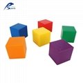 6 colour 1 inch plastic cube building block educational toys 5
