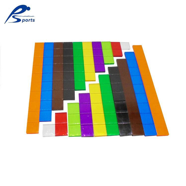 Flat Cuisenaire Tiles Overhead Translucent 4