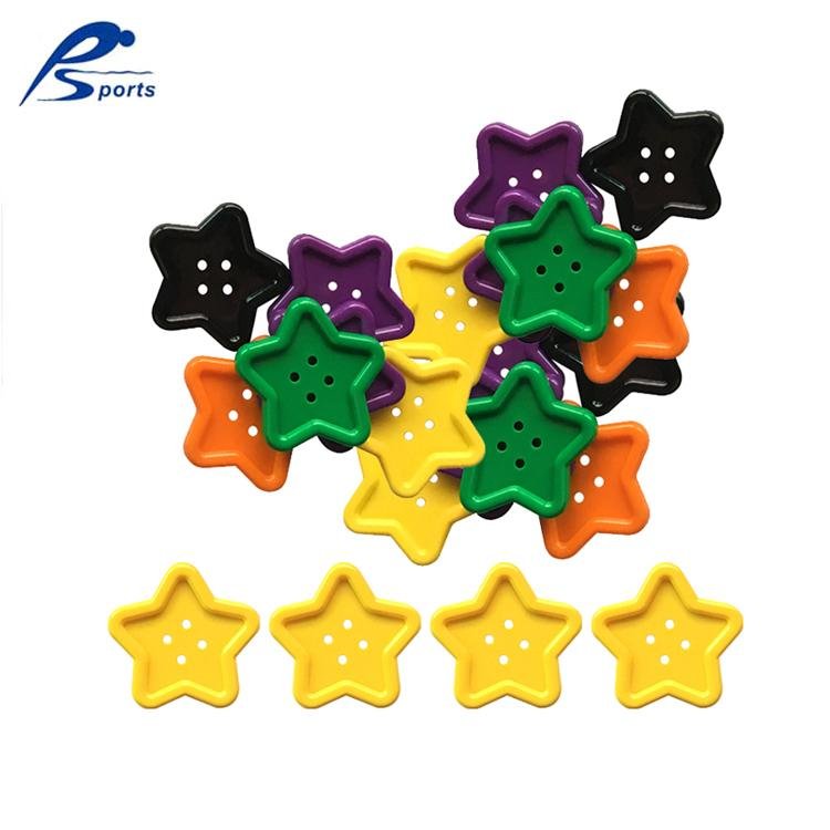 8個形狀9個顏色手工美朮紐扣 幼教儿童桌面穿編玩具 穿編塑料玩具 2