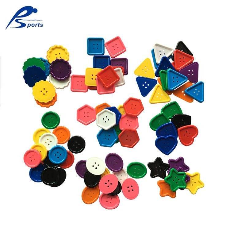 8個形狀9個顏色手工美朮紐扣 幼教儿童桌面穿編玩具 穿編塑料玩具 4