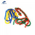 Colorful Plastic beads line;counting