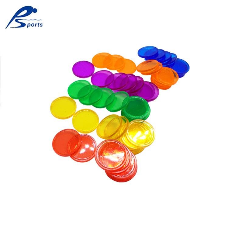 1000片6色2.5cm圆片 桌面玩具幼教儿童彩色透明塑料计数片透明片 3