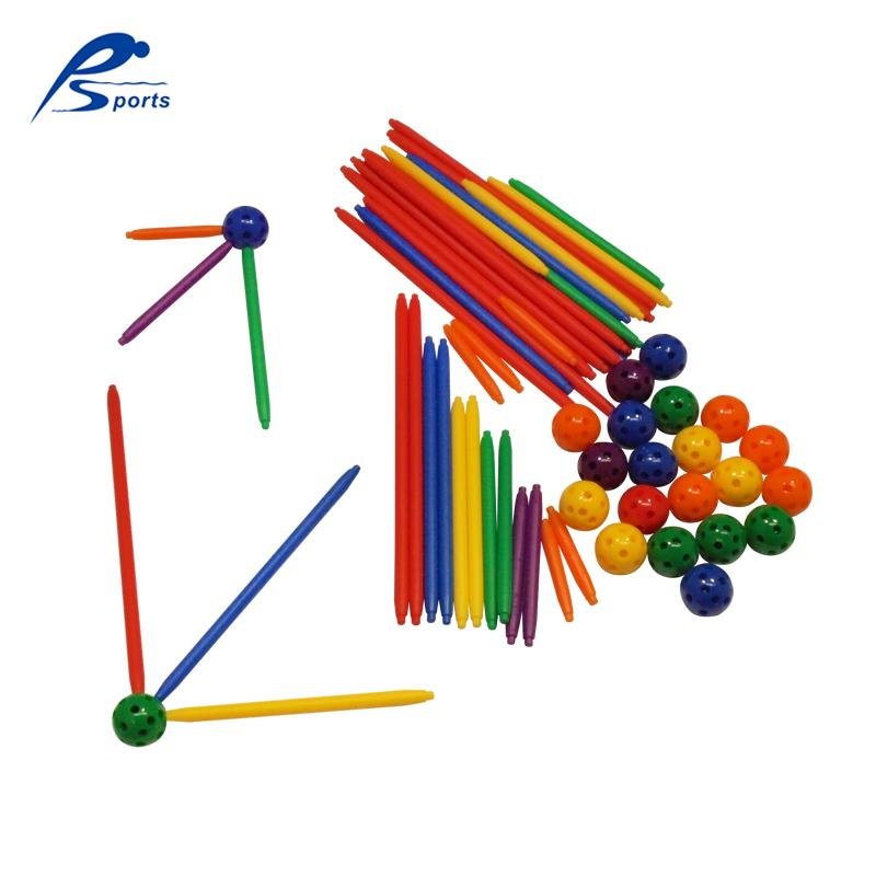 330件点珠造型棒 幼教儿童科学计数认识颜色插接玩具珠造型棒 2