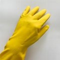 natural yellow rubber latex household Washing Cleaning gloves 2