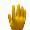 natural yellow rubber latex household Washing Cleaning gloves 4
