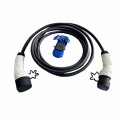 Strength factory IEC 62196 32A three-phase AC ev charging cable type 2 to type2