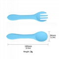 Baby Silicone Spoon And Fork Set Soft