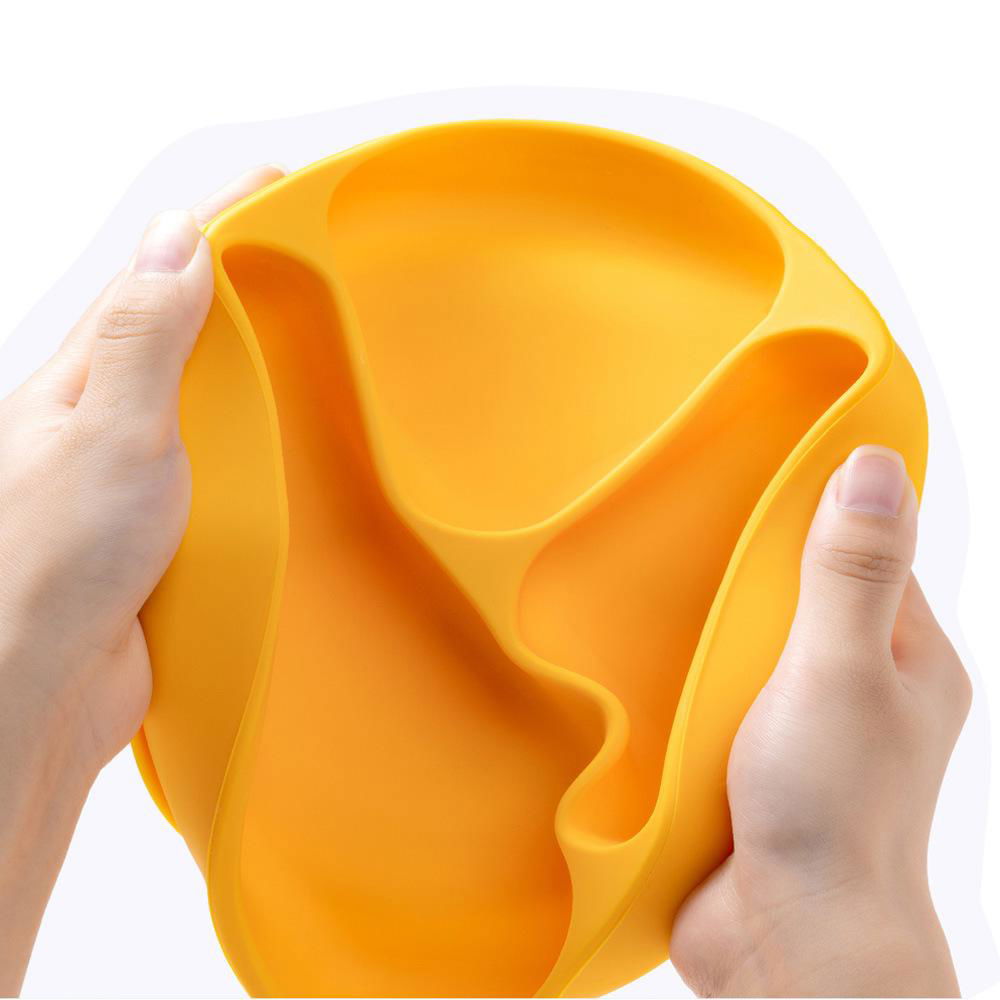Bpa Free Baby Dishes Silicone Feeding Suction Plate Baby 