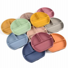 Bpa Free Feeding Silicone Feeding Baby Suction Plate 