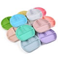 Bpa Free Feeding Silicone Feeding Baby Suction Plate  2