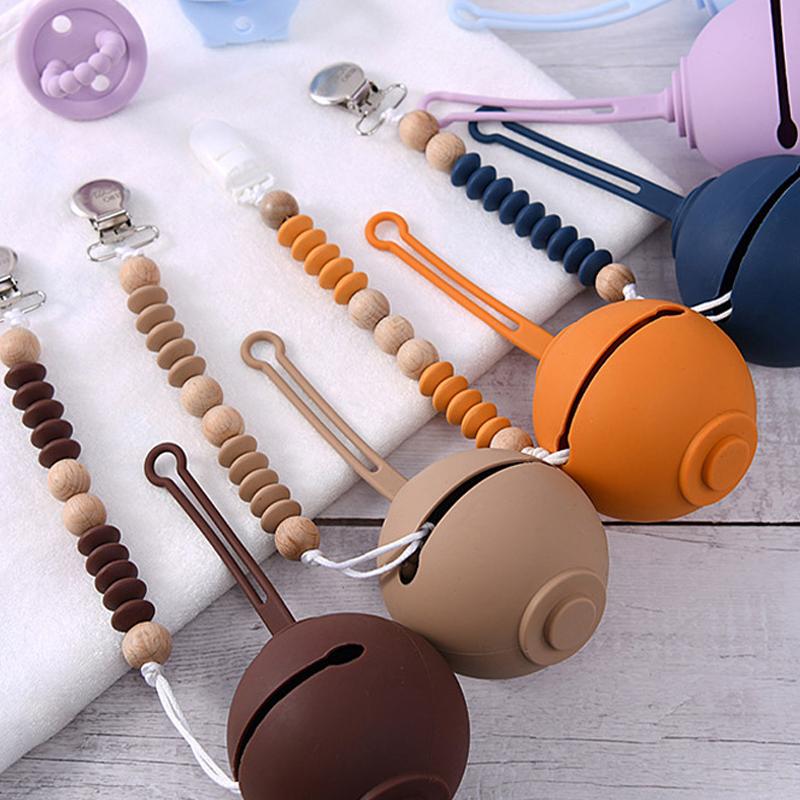 Portable Silicone Nipple Cradle Baby Pacifier Storage Box Holder Case 2