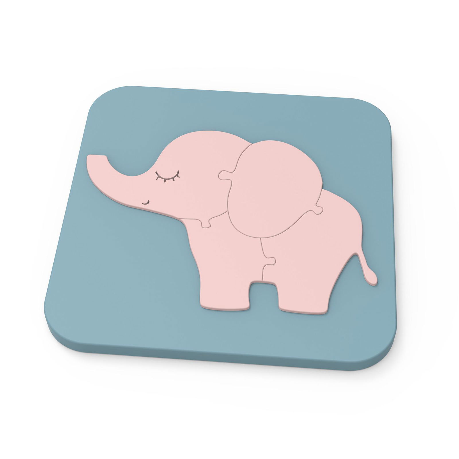Children'S Baby Learning Elephant Silicone 3D Jigsaw Puzzle Toy 2