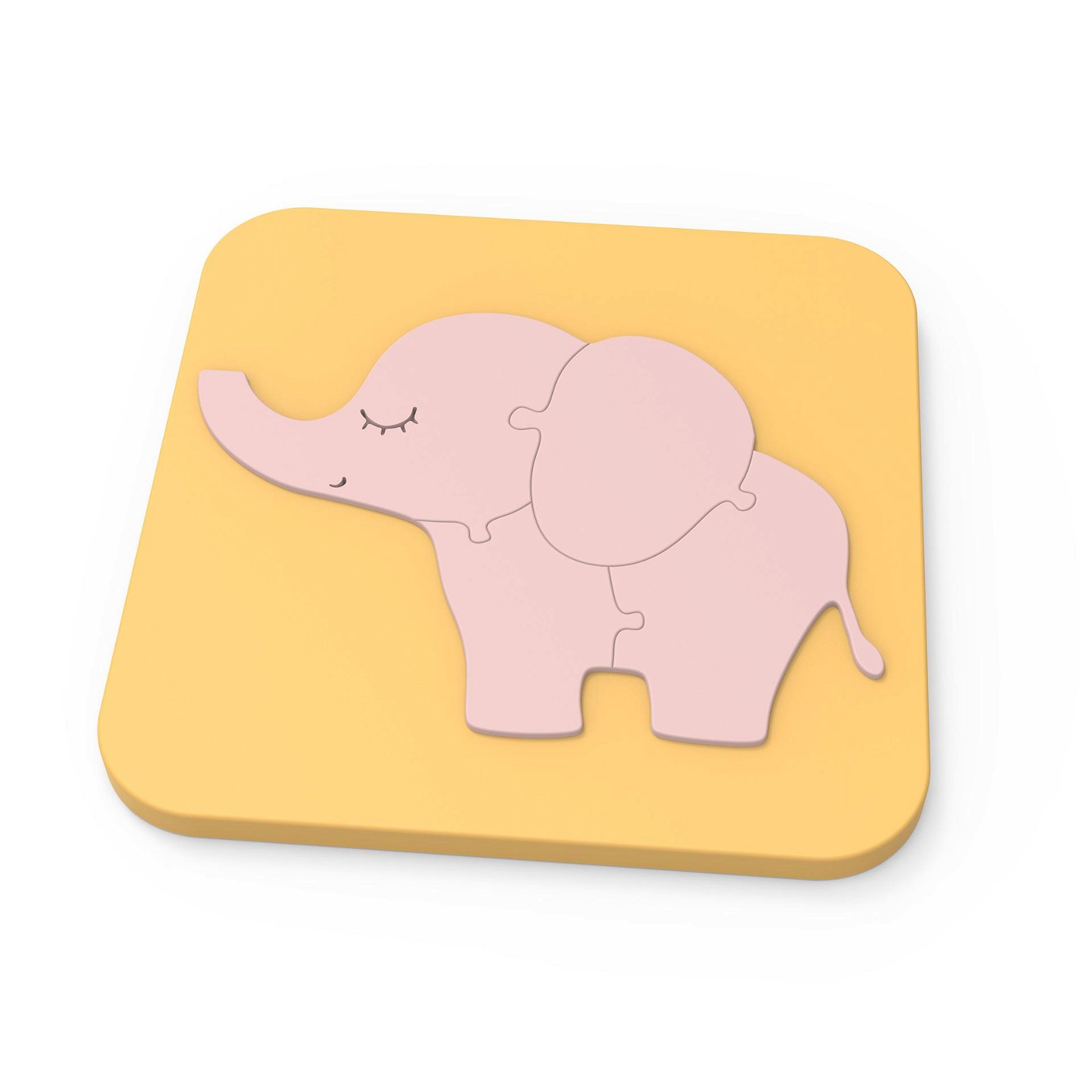 Children'S Baby Learning Elephant Silicone 3D Jigsaw Puzzle Toy 3