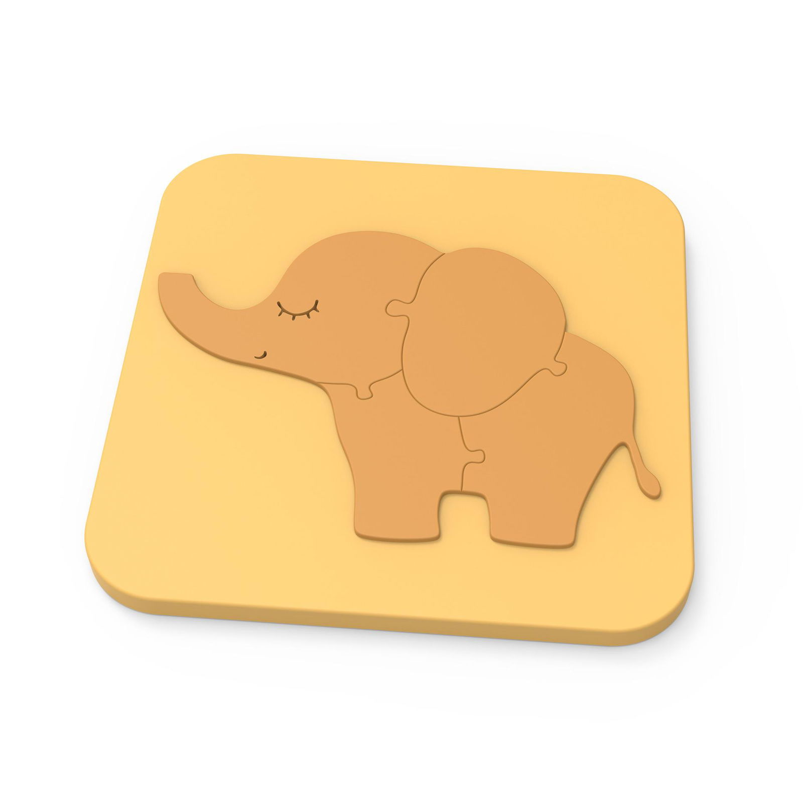 Children'S Baby Learning Elephant Silicone 3D Jigsaw Puzzle Toy 4