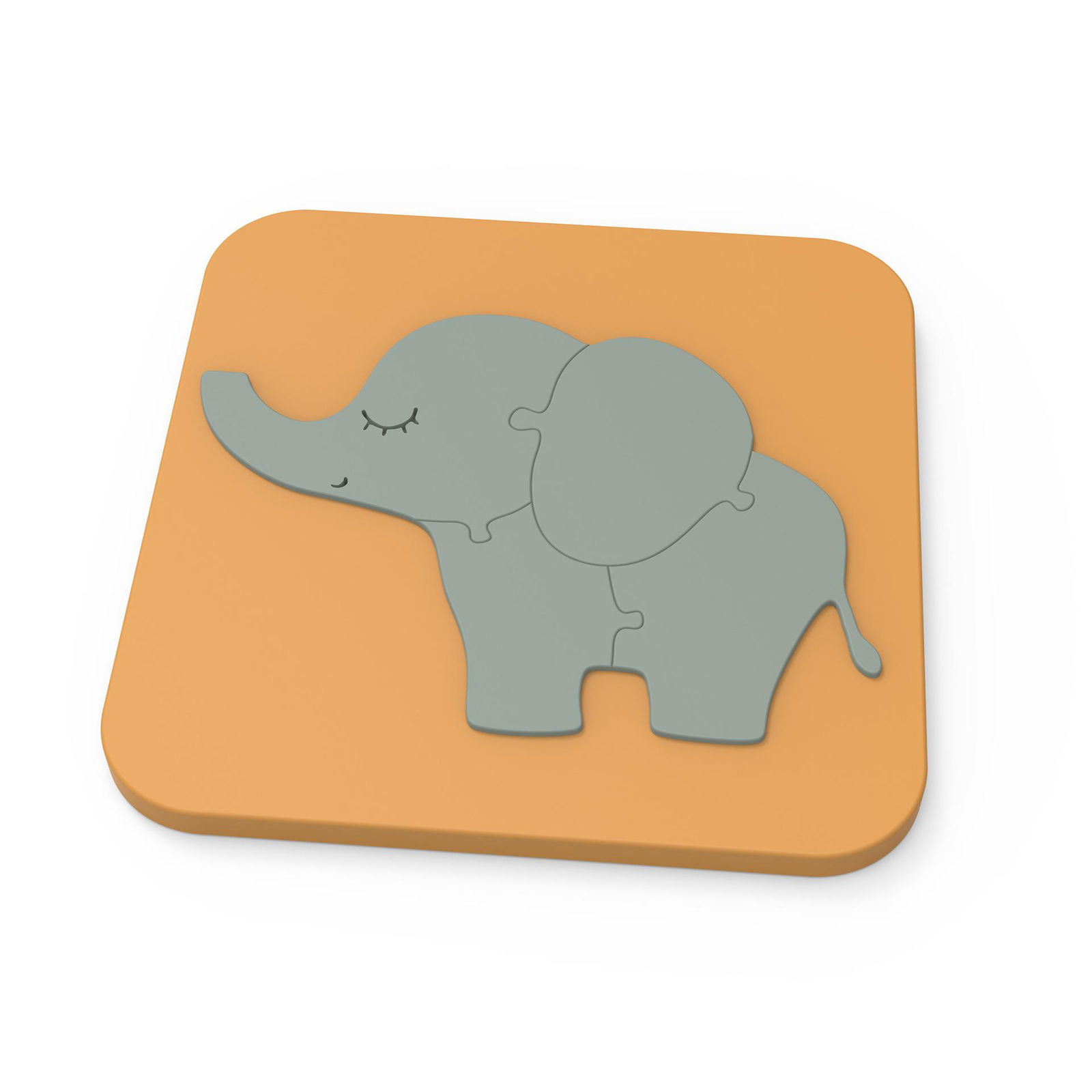 Children'S Baby Learning Elephant Silicone 3D Jigsaw Puzzle Toy 5