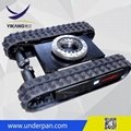 Rubber track undercarriage for hydralic motor excavator with slewing bearing