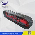 OEM rubber track undercarriage for skid steer loader from China YIKANG 4