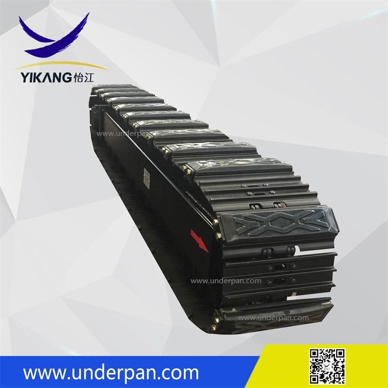 Hot sale crawler mobile crusher rubber pads track undercarriage from China 2