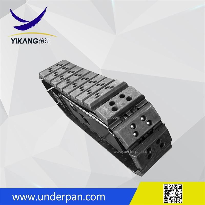 Hot sale crawler mobile crusher rubber pads track undercarriage from China 4