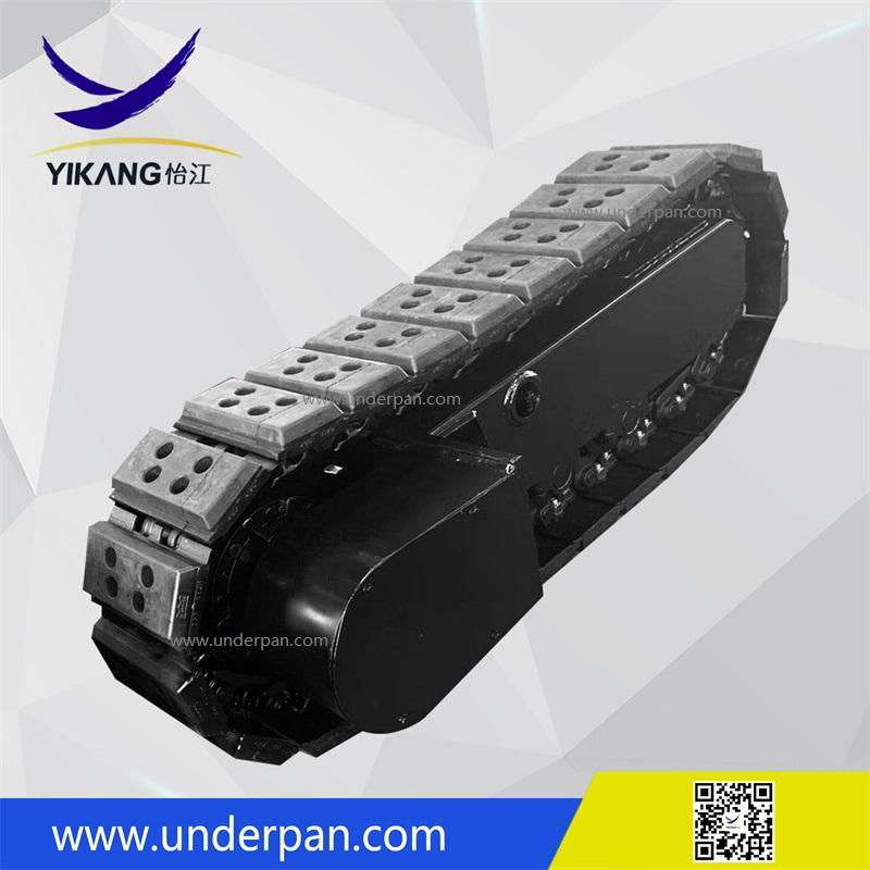 Hot sale crawler mobile crusher rubber pads track undercarriage from China 5