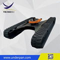 Hot sale 7 tons excavator parts rubber track undercarriage with slewing bearing
