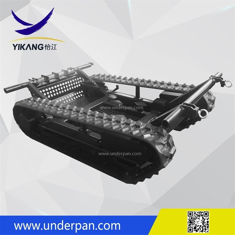 Hot sale 7 tons excavator parts rubber track undercarriage with slewing bearing 3