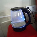 Transparent LED light stainless steel electric kettle 2