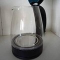 Transparent LED light stainless steel electric kettle