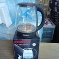 Transparent LED light stainless steel electric kettle 4