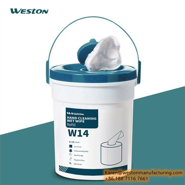 Weston Manufacturing Bucket Industrial Cleaning Wet Wipes