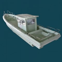 43 Feet Fiberglass fishing boat  with cabin