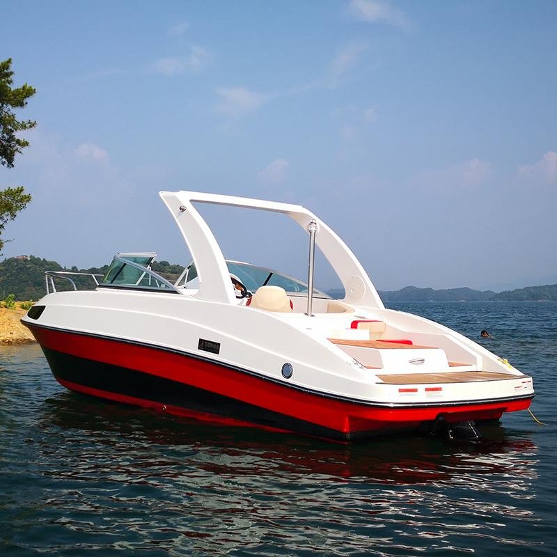 24 Feet fiberglass yacht ,fiberglass boat for family
