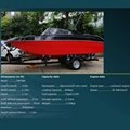 19 feet fiberglass boat family boat
