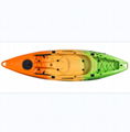 Plastic folding canoe fishing boat