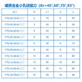 整體硬質合金小孔徑鏜刀主偏角Kr93° 3