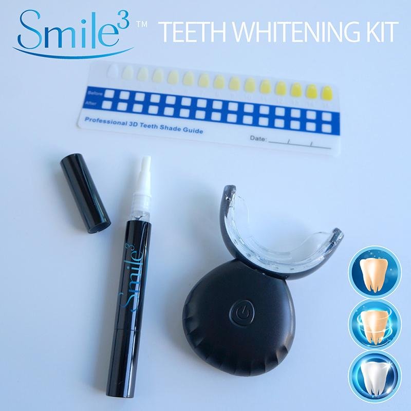 Wholesale Blue led light teeth whitening home kit whitener teeth rechargeable te 3