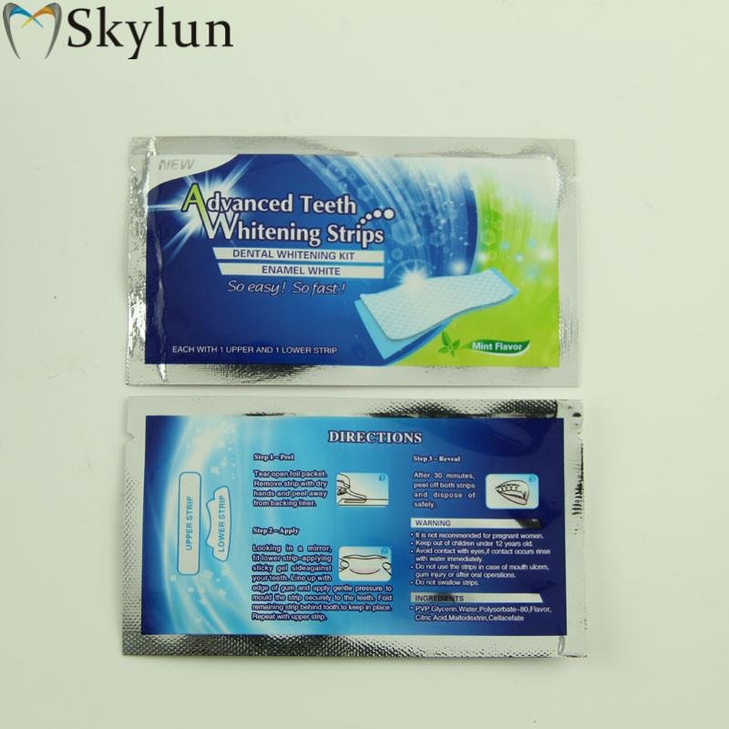 Hot Sales Non peroxide teeth whitening strips private label whitening teeth stri 2