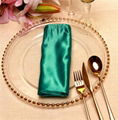 Factory Wholesale Beaded Glass Charger Plate With Gold Rimmed For Wedding 1