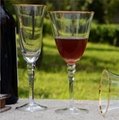 Hand Made Crystal Tasting Wine Glass With Gold Rim For Wedding and Hotel 2