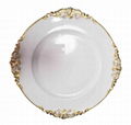 Anique White Colored Plastic Charger Plate For Wedding Table Decoration