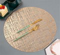 38 cm Gold Colored Table Place Mat for Wedding Decoration 1
