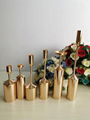 Set of 6 Pieces Gold Metal Single Candle