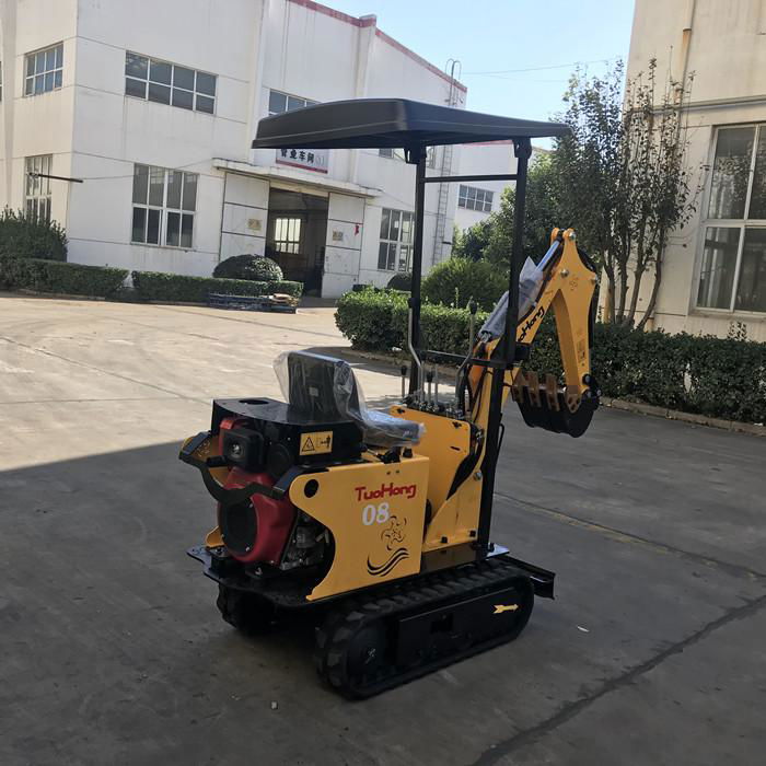 China supplier crawler micro 0.8 Ton small mini digger excavator for sale 3