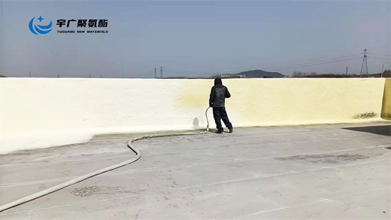 北京聚氨酯保溫噴塗 外牆聚氨酯噴塗施工現場 4