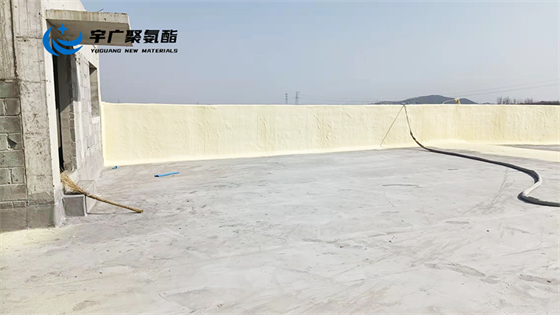 山东聚氨酯外墙喷涂施工案例 3